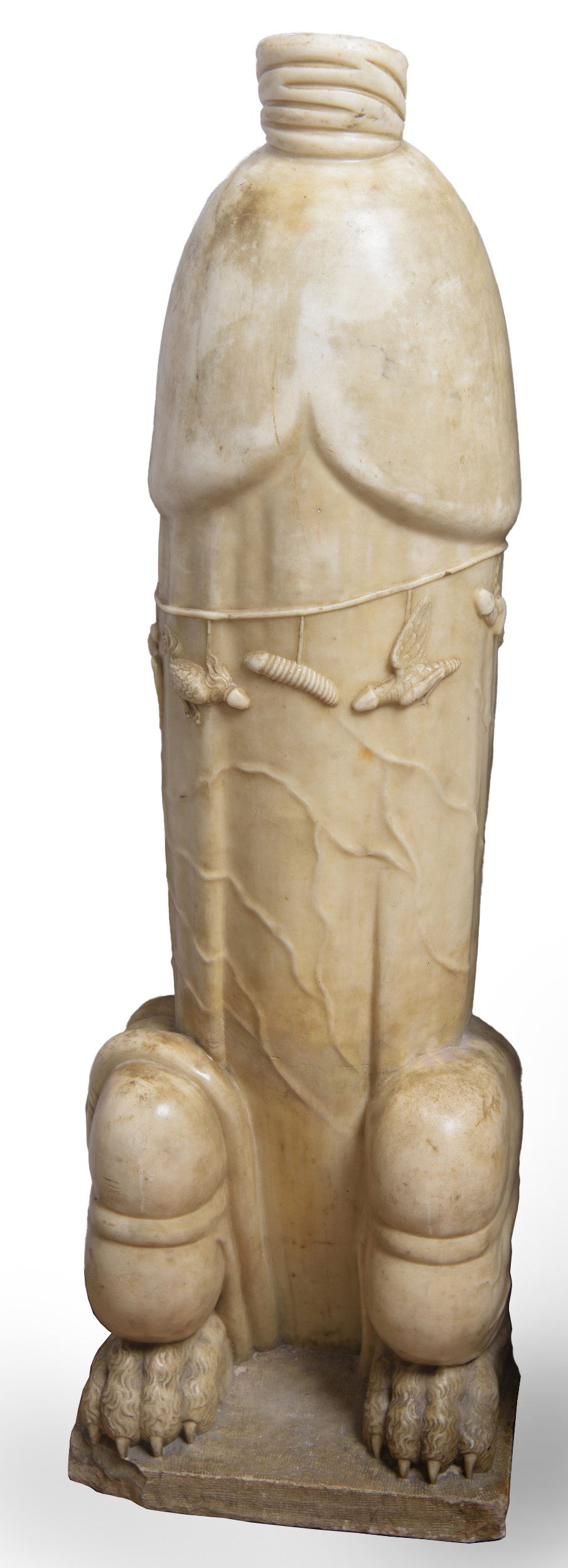 Monumentale scultura in marmo bianco statuario