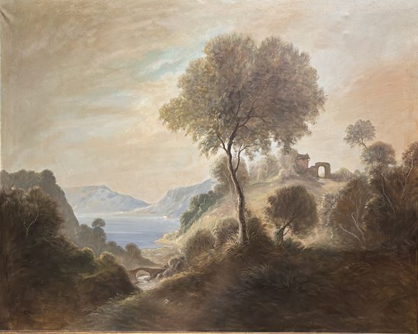 Paesaggio con architetture