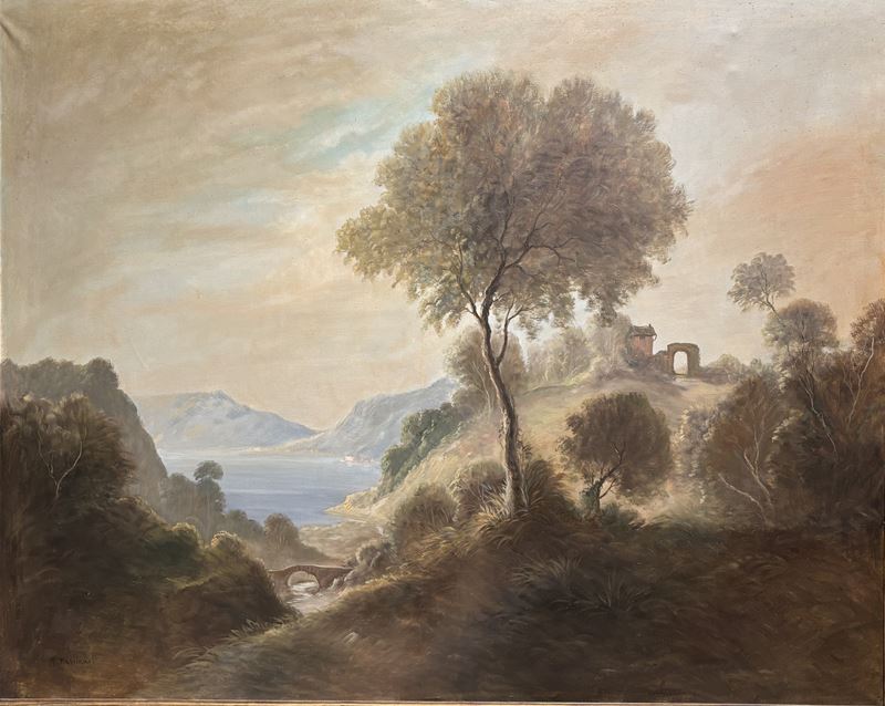 Paesaggio con architetture