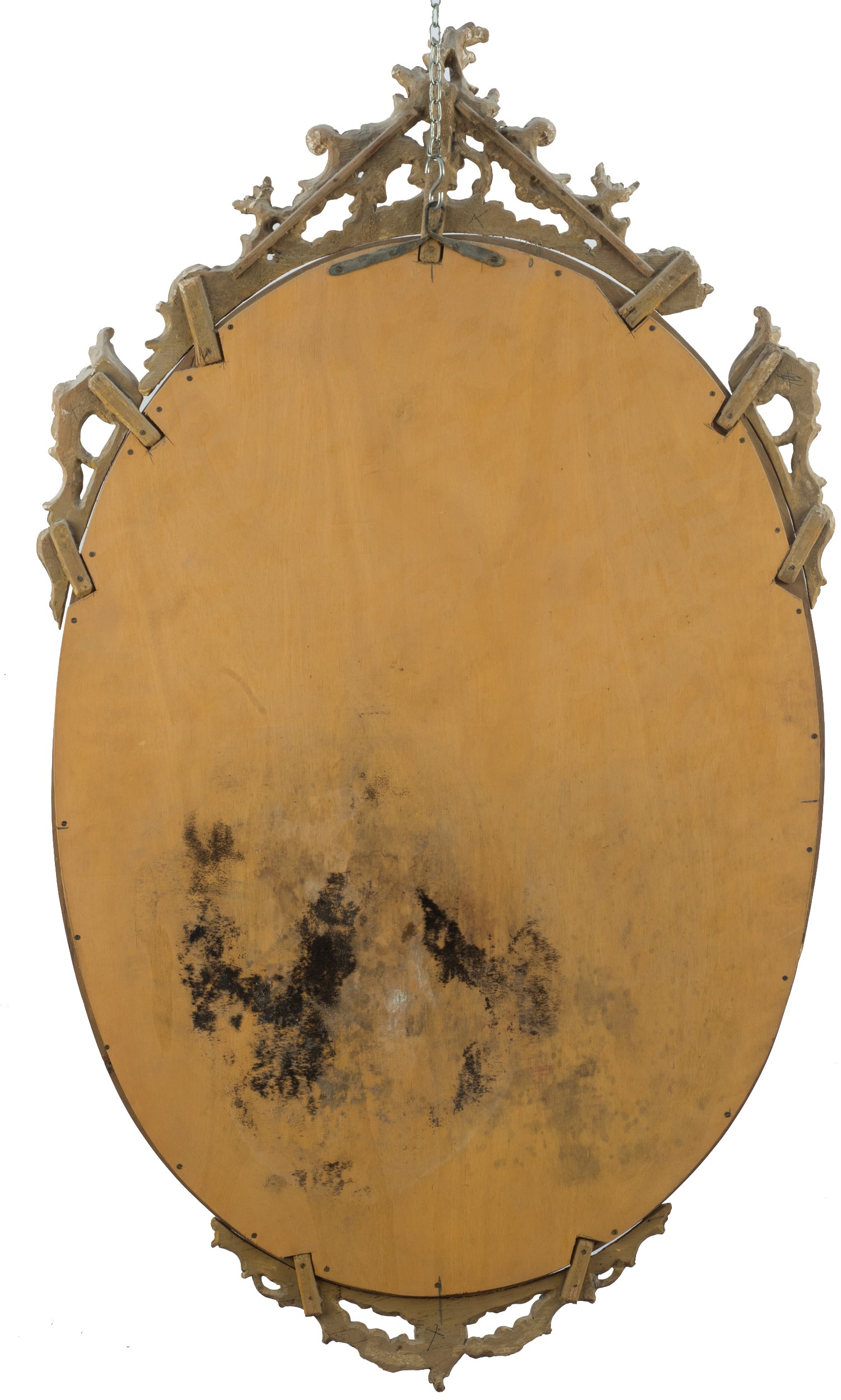 Specchiera Ovale con cimasa