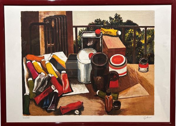 Renato Guttuso - Il tavolo del pittore