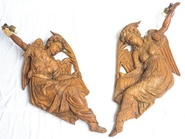 Coppia di sculture 