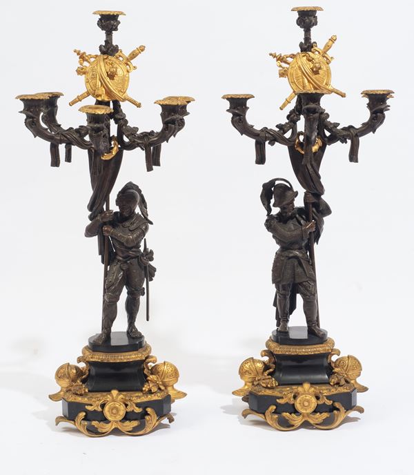 Coppia di candelabri