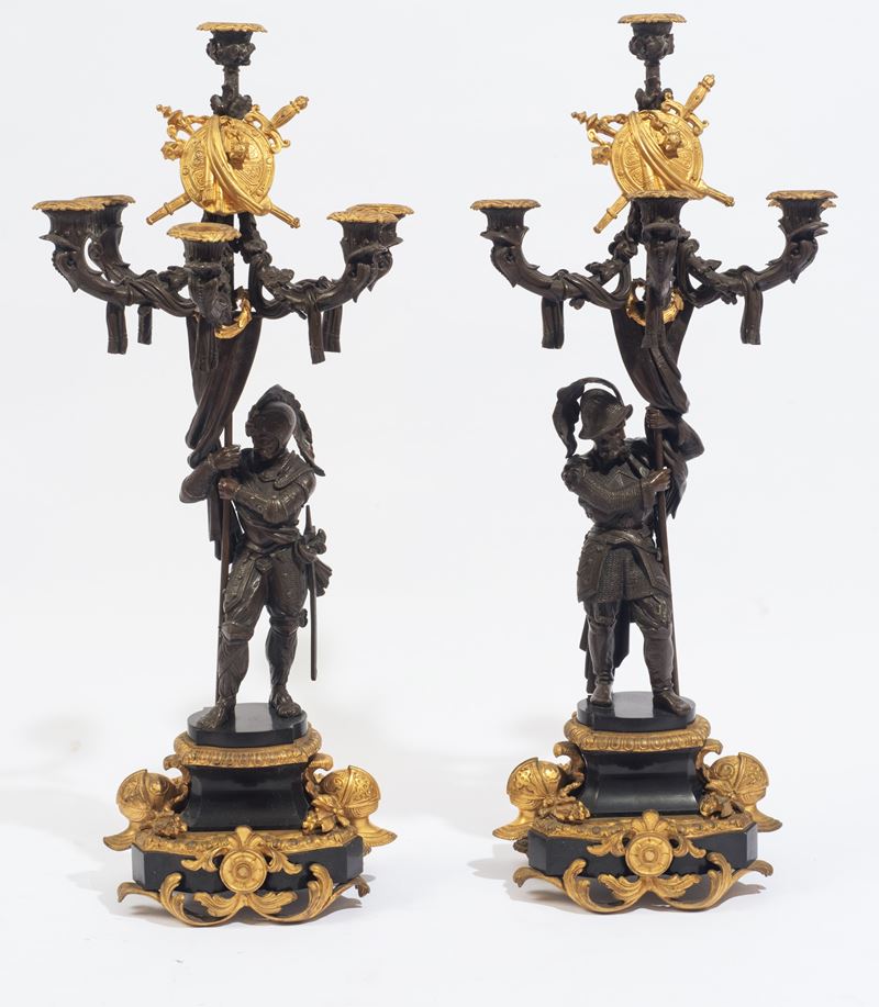 Coppia di candelabri
