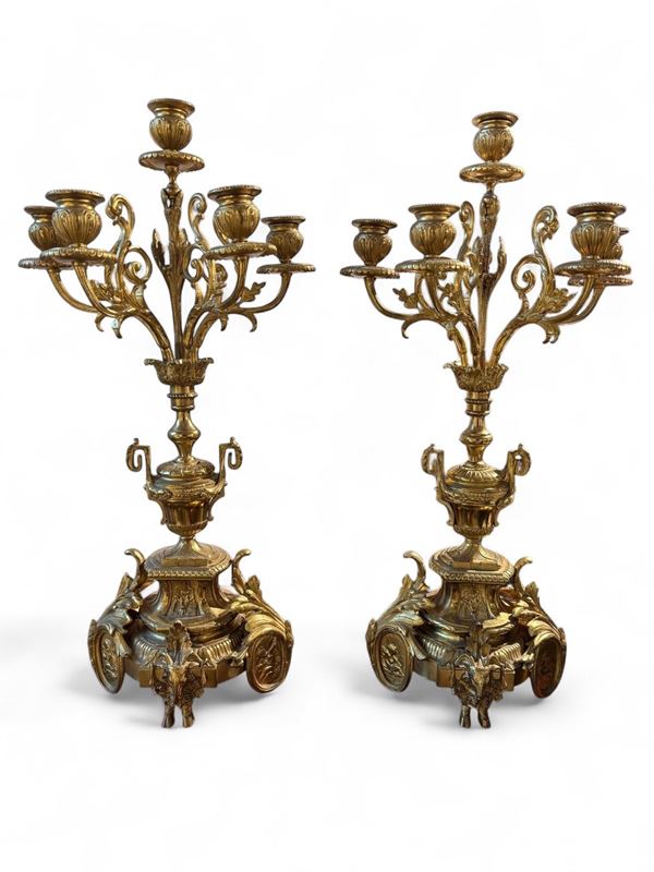 Coppia di candelabri