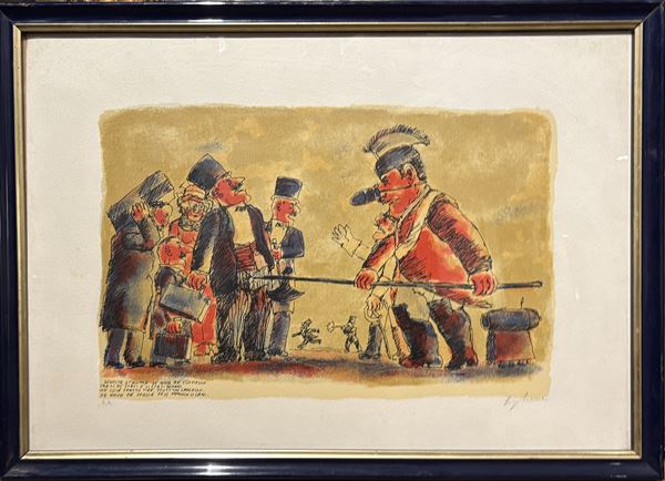 Franz Borghese : Senza titolo  - litografia - Auction Affordable art of the 20th century  - DAMS Casa d'Aste
