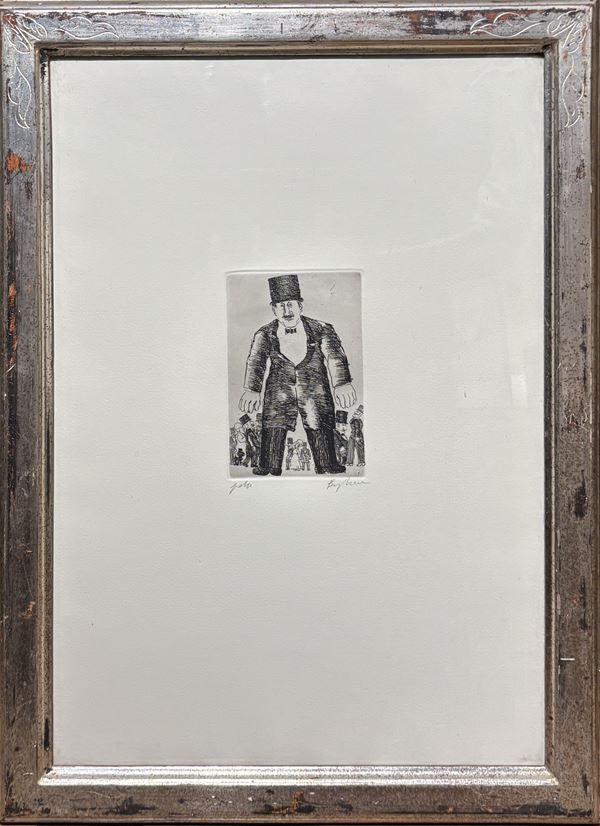 Franz Borghese : Senza titolo  - litografia - Auction Affordable art of the 20th century  - DAMS Casa d'Aste