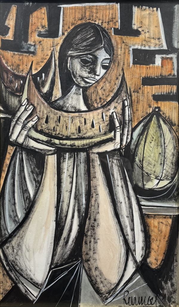 Lucio Ranucci : Senza titolo  - tecnica mista su carta - Auction Affordable art of the 20th century  - DAMS Casa d'Aste