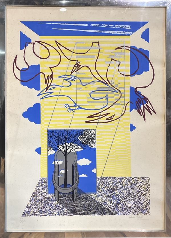 Tonino Caputo : Senza titolo  - litografia - Auction Affordable art of the 20th century  - DAMS Casa d'Aste