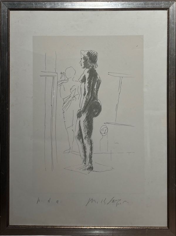 Pericle Fazzini - Nudo di schiena