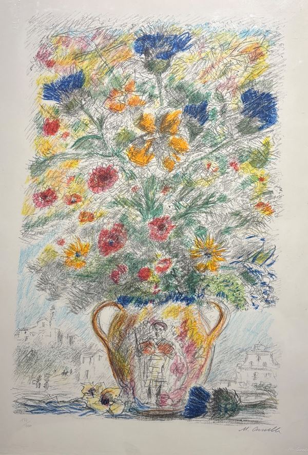 Michele  Cascella - Vaso di fiori