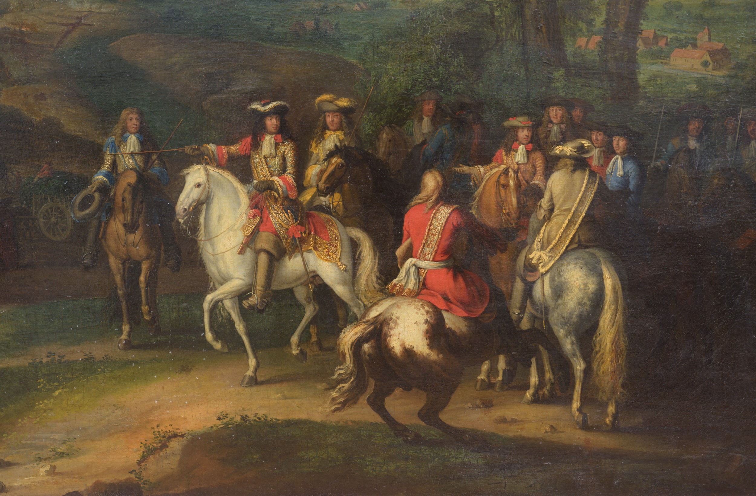 Luigi XIV di fronte alla città assediata di Maastricht