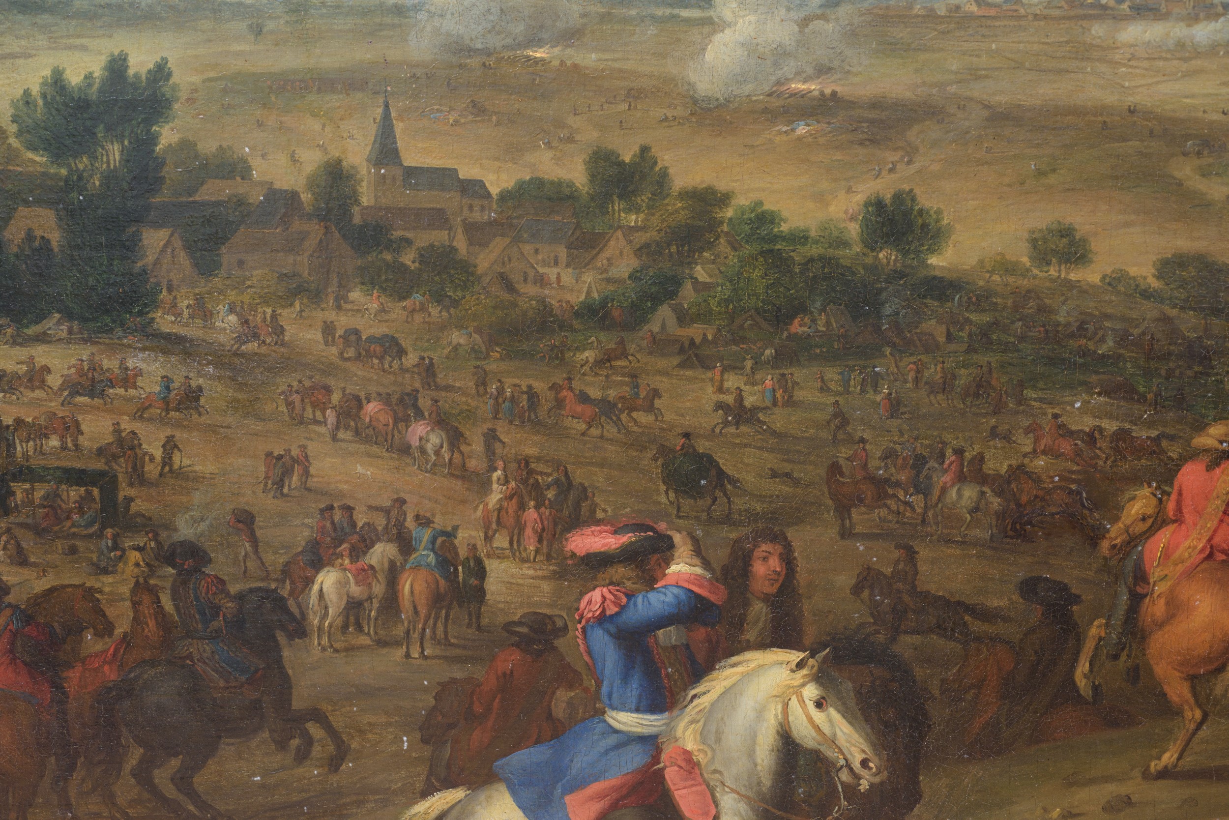 Luigi XIV di fronte alla città assediata di Maastricht