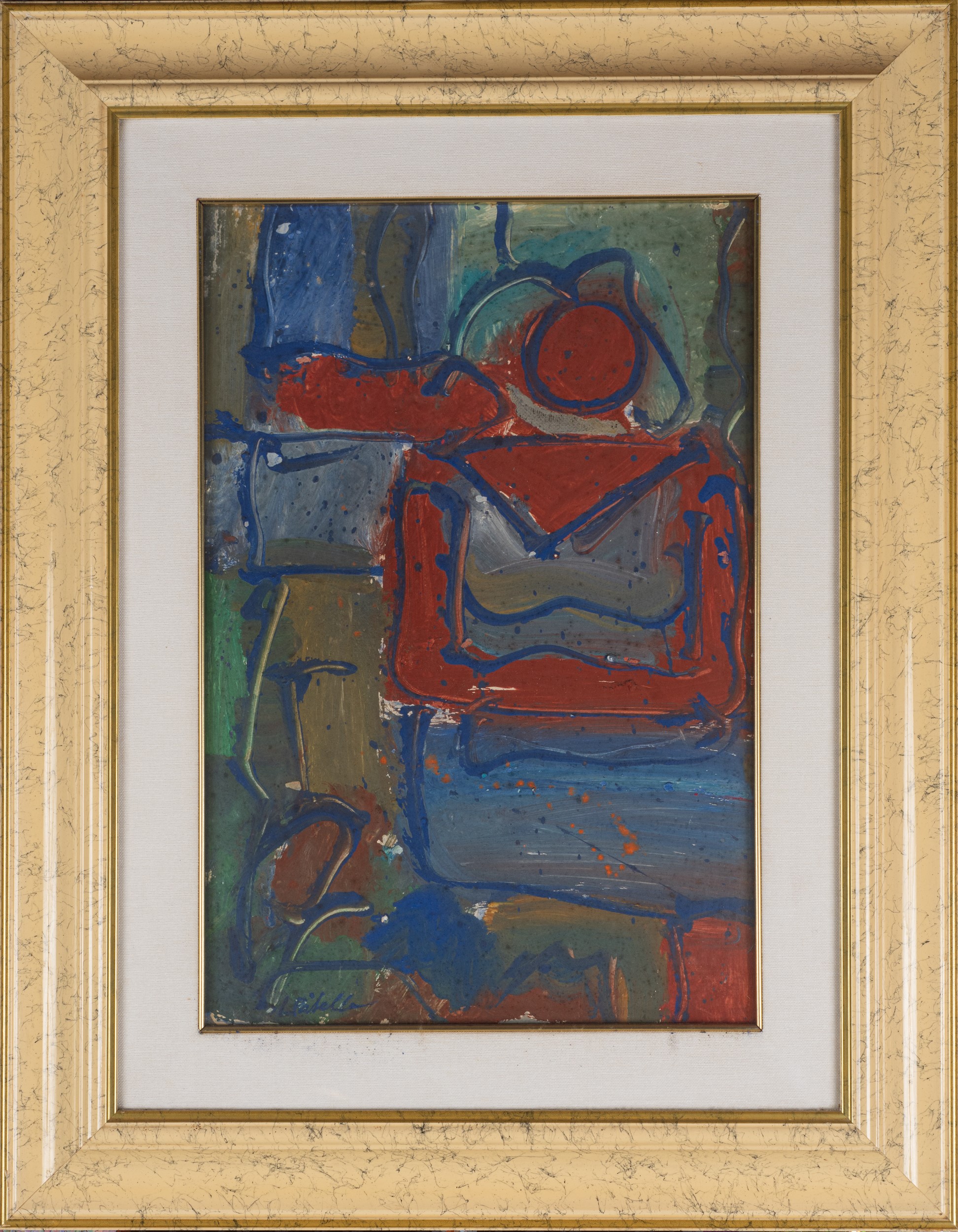 Figura femminile con braccia conserte