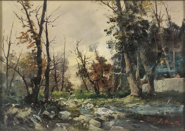 Ezelino Briante - Paesaggio boschivo