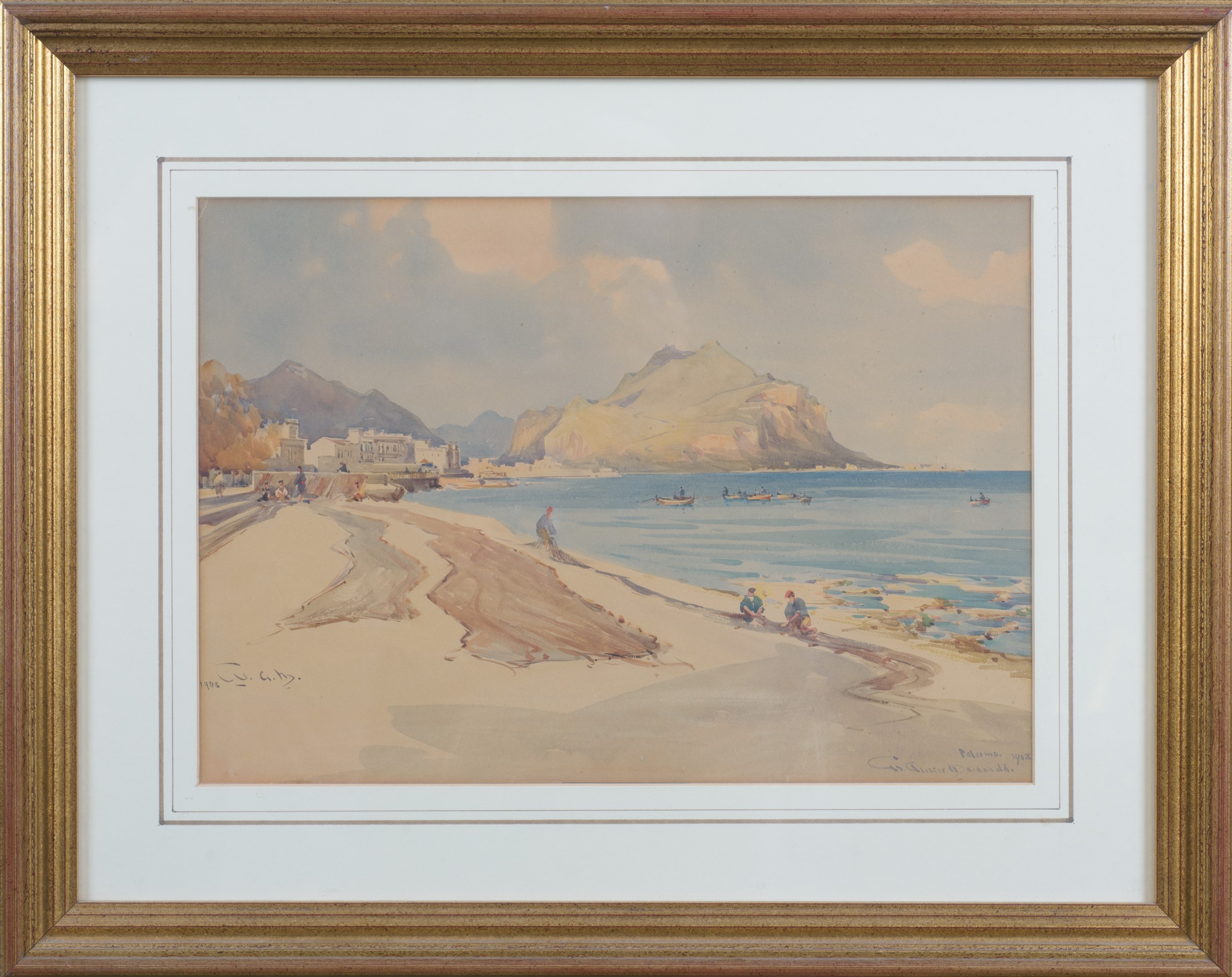 Veduta di Palermo con vista sul Monte Pellegrino