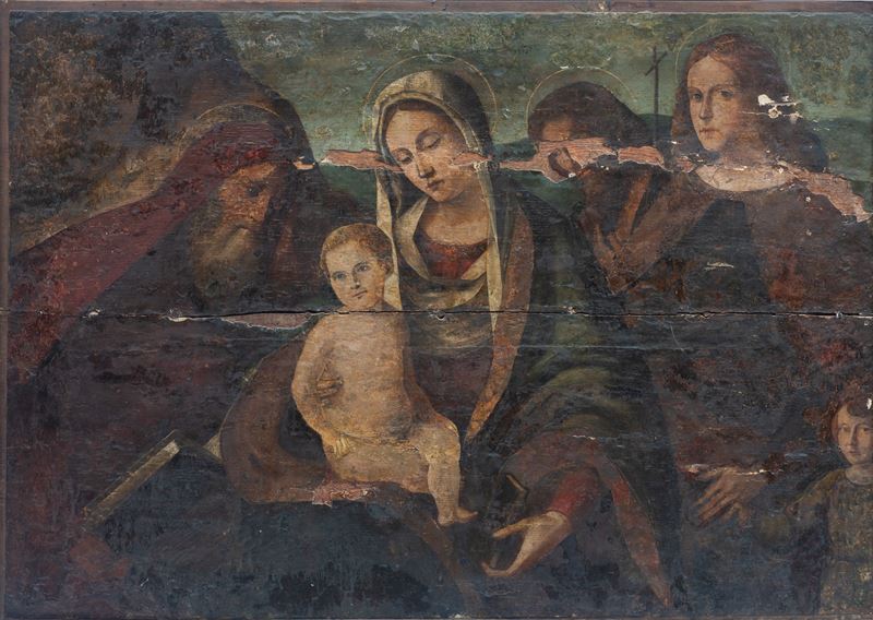 Madonna con bambino e santi