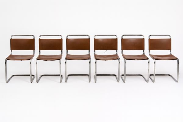 Mart Stam - Sei sedie, mod. "S 33"