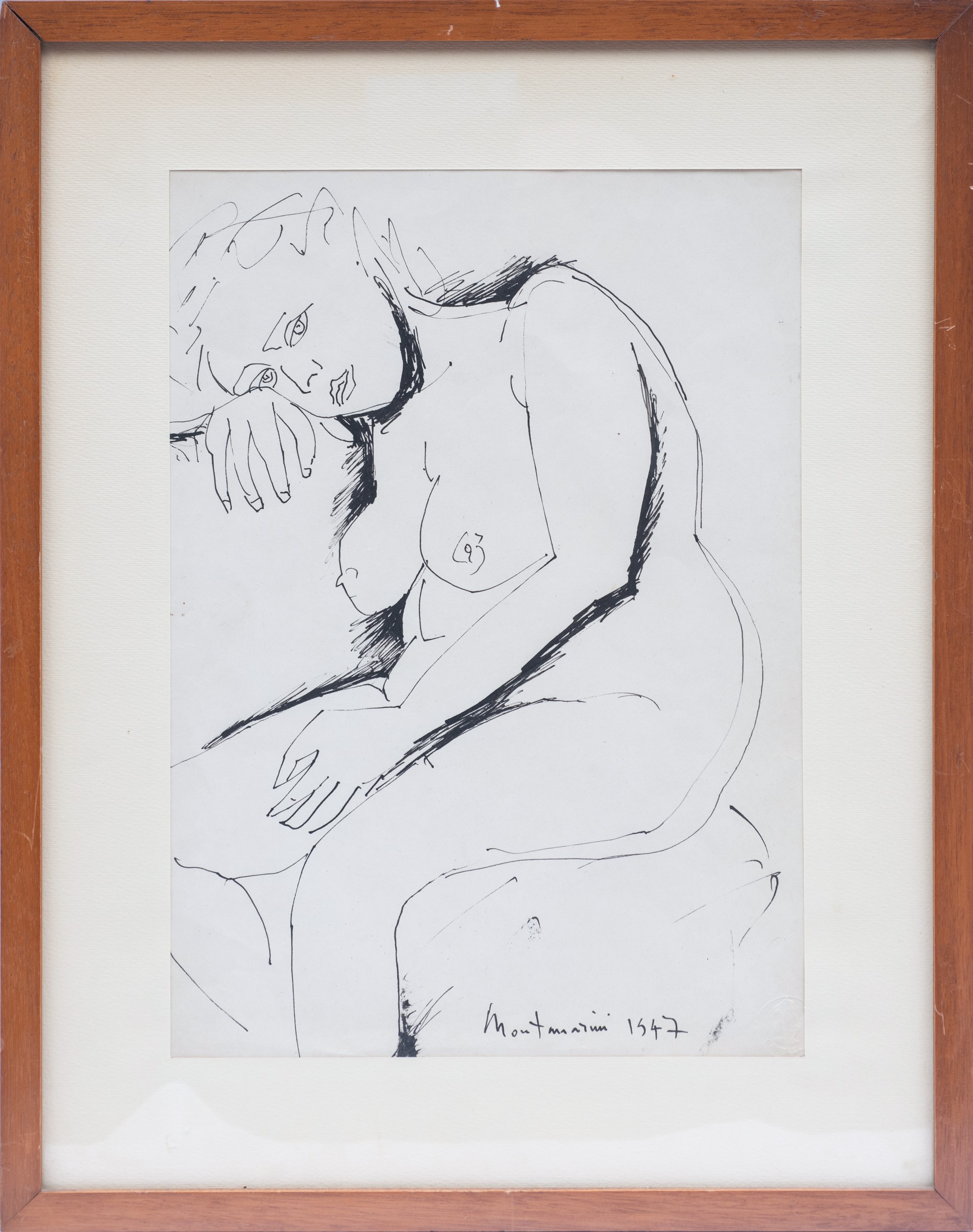 Luigi Montanarini - Nudo Femminile Seduto
