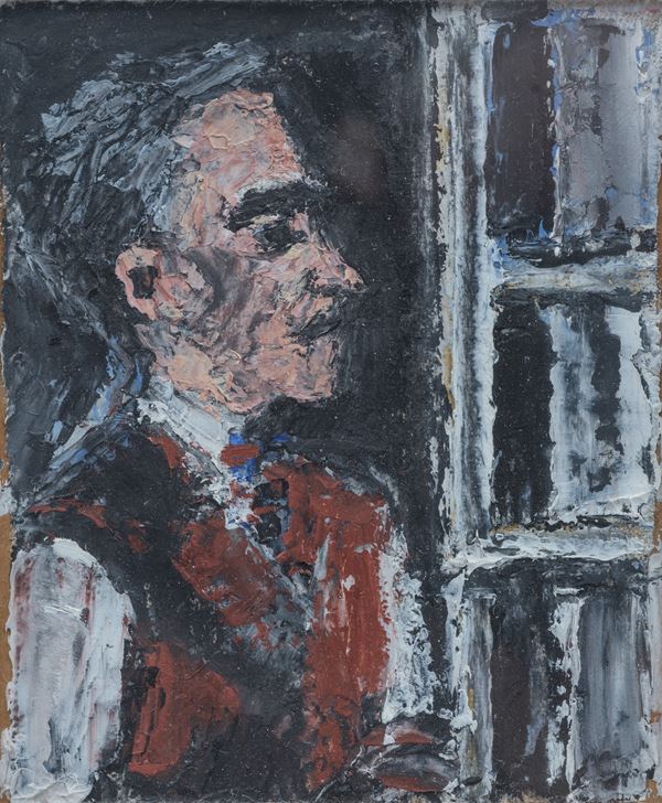 Orfeo Tamburi - Autoritratto alla finestra