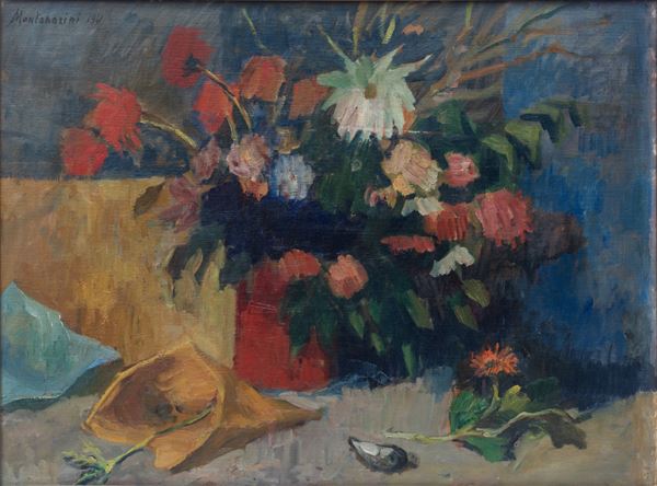 Luigi Montanarini - Natura morta con conchiglie