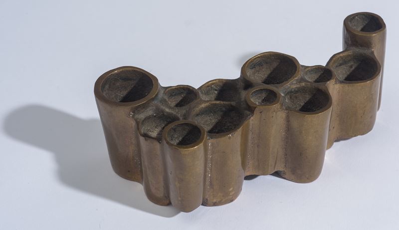 Portacandele in bronzo