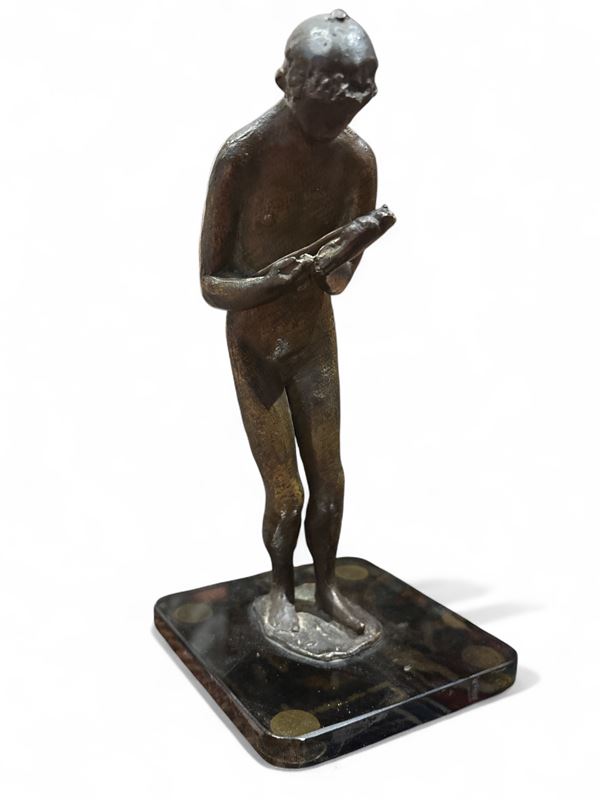Pericle Fazzini - Scultura raffigurante figura di fanciullo