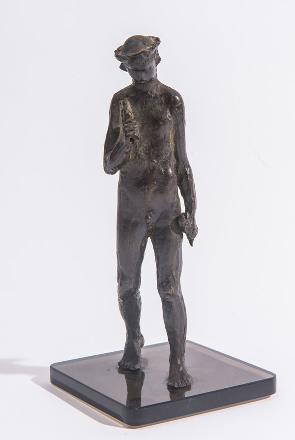 Pericle Fazzini - Scultura raffigurante figura di fanciullo