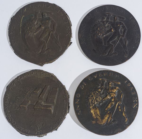 Lotto di tre medaglie - Anno di guerra 1942
