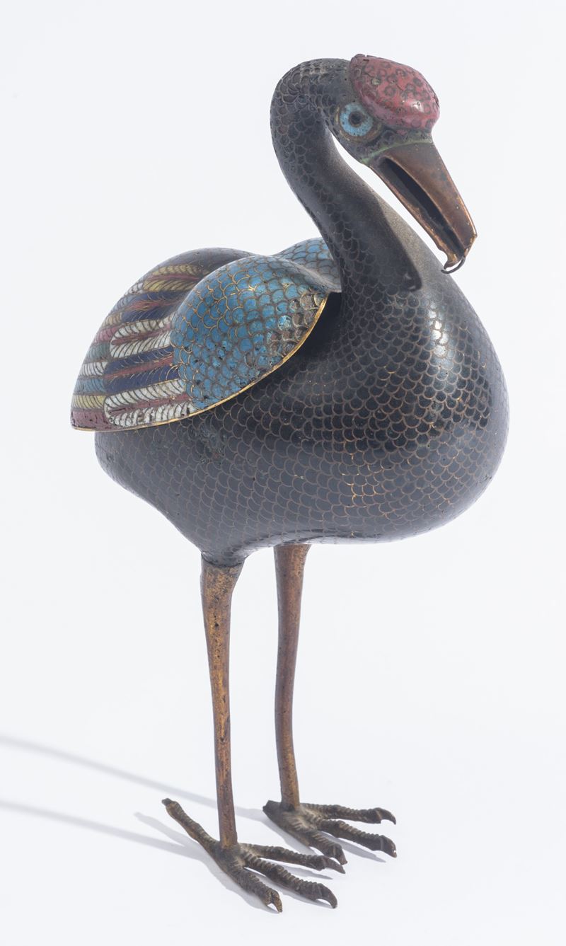 Incensiere a forma di Airone