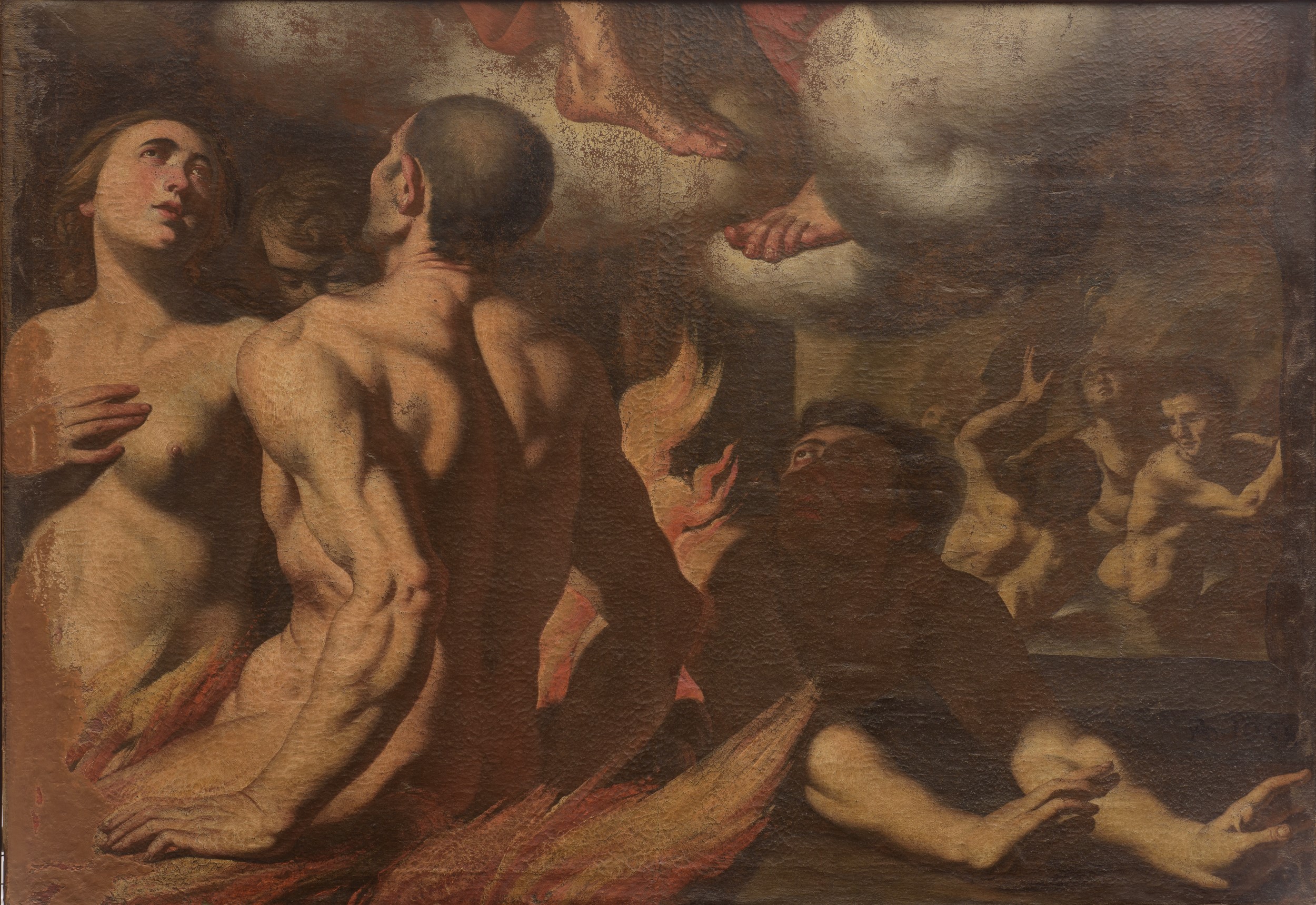 San Pietro e San Paolo in gloria con le anime del Purgatorio