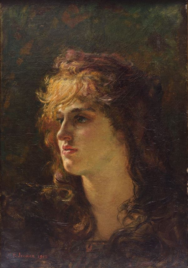 Francesco Jerace - Volto di fanciulla