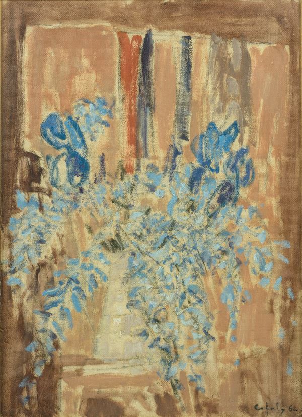 Andr&#232; Cefaly - Natura morta con vaso di fiori