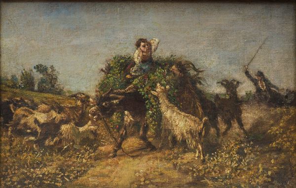 Il carro del fieno preso d'assalto dalle capre