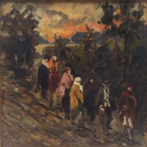 Vincenzo Irolli - Passeggiata al tramonto