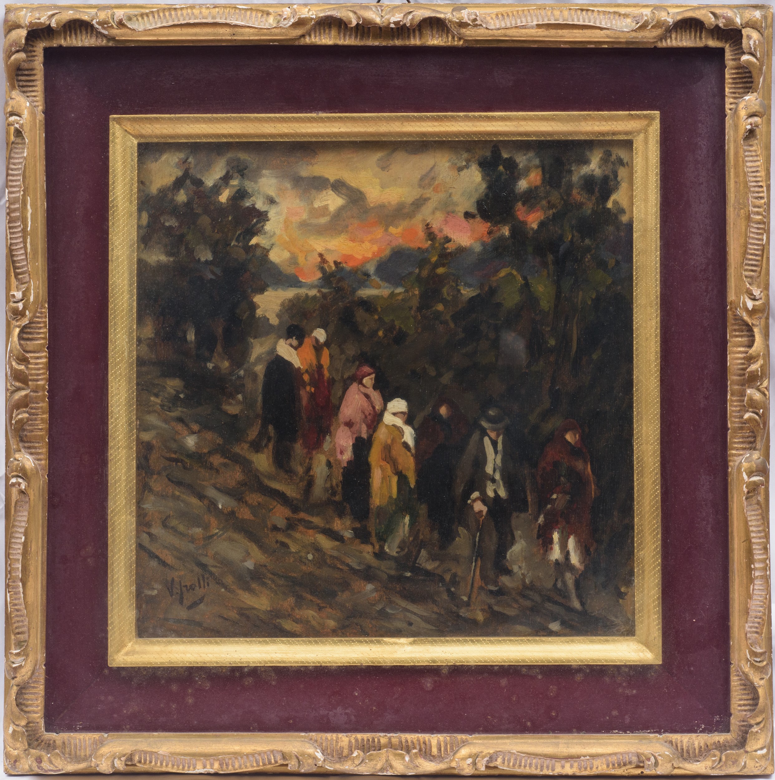 Passeggiata al tramonto