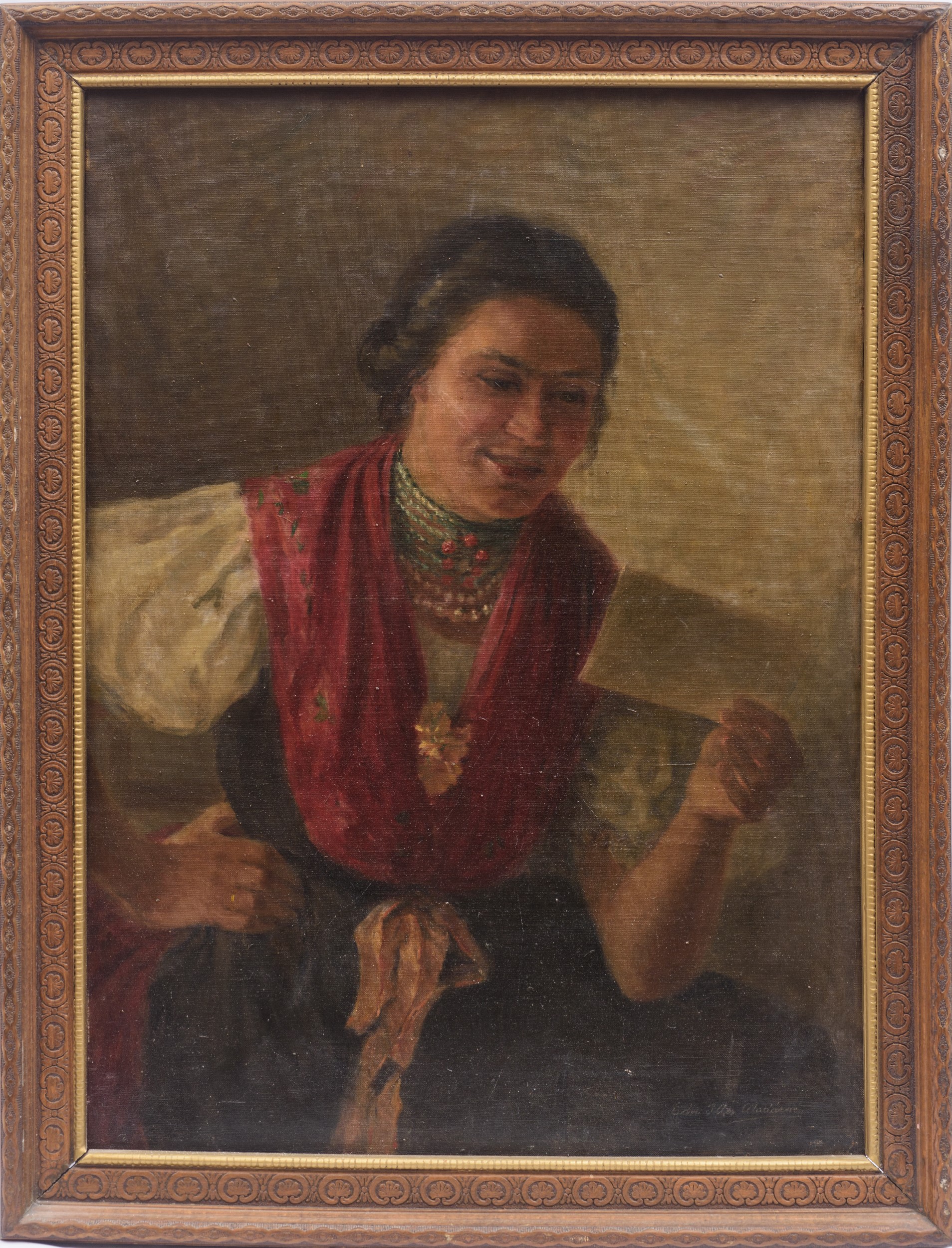 Ritratto di donna alla lettera