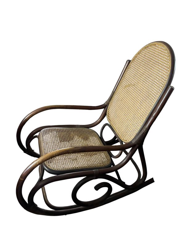Sedia a dondolo  (XX secolo)  - Asta Brocantage - Summer Edition  - DAMS Casa d'Aste