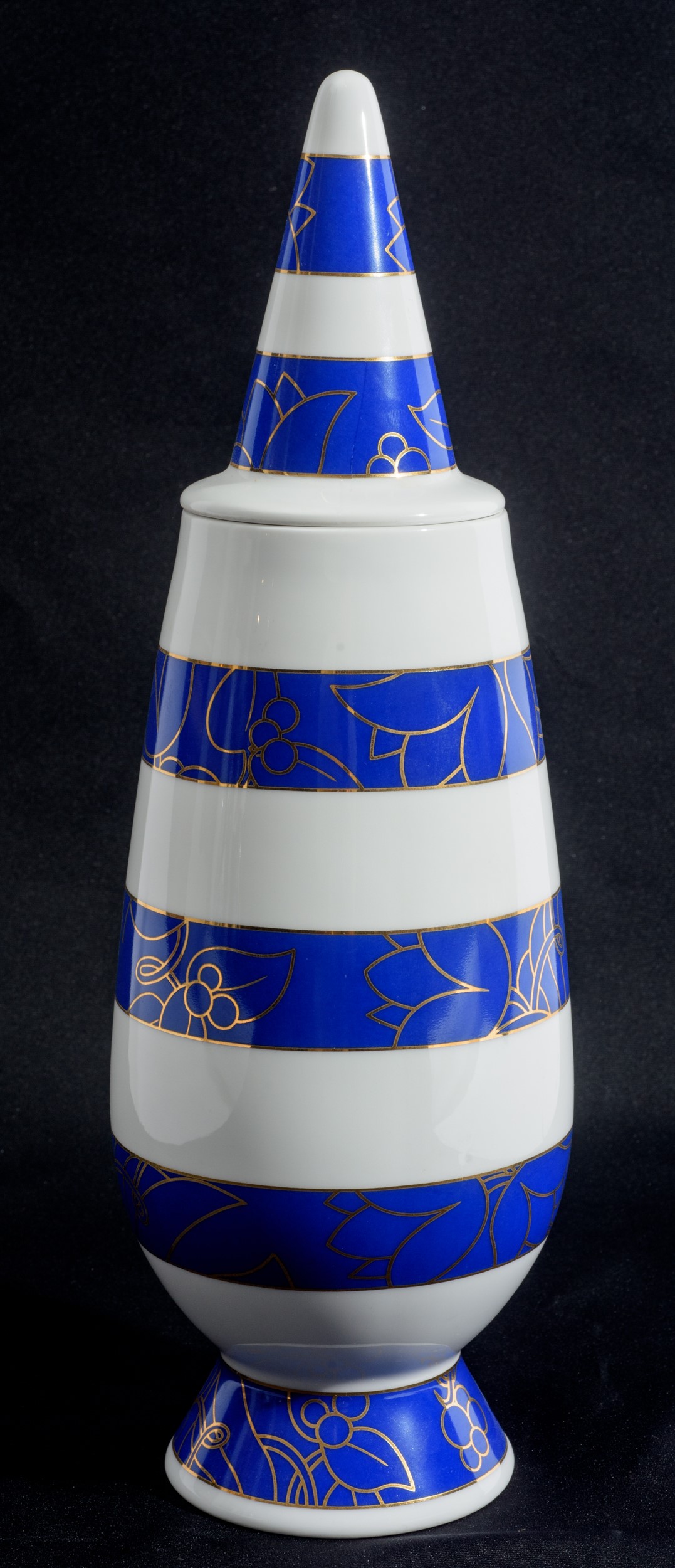 Michael Graves - Vaso con coperchio in porcellana, 39 cm, 1992