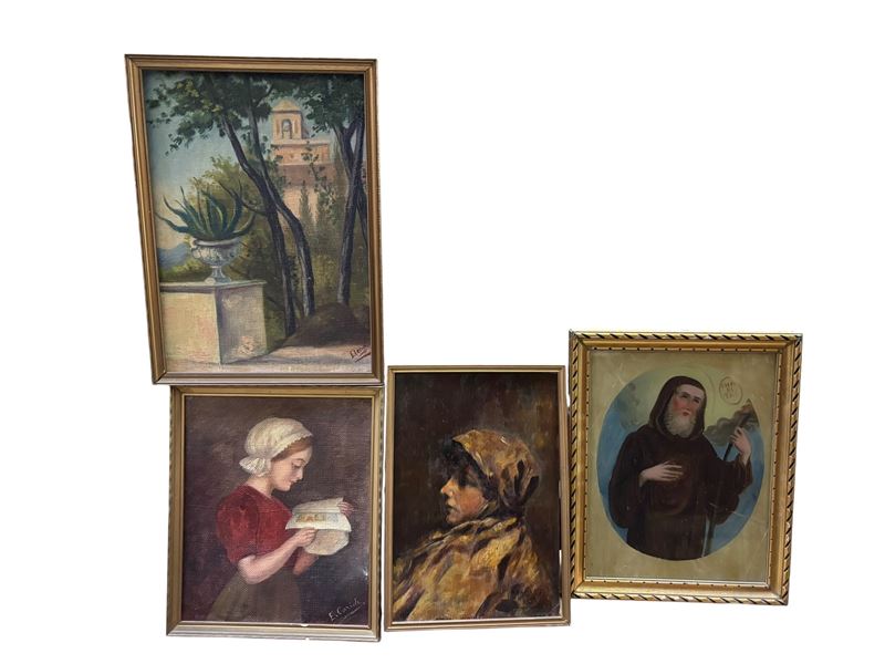 Set di Quattro Dipinti