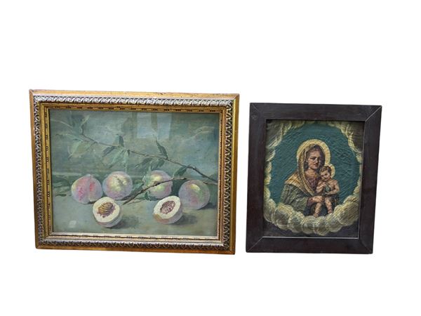 Set di due dipinti  - Auction Brocantage - Summer Edition  - DAMS Casa d'Aste