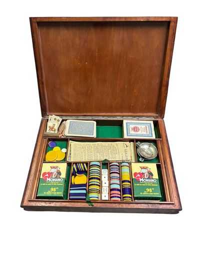 Scatola da Gioco con Carte e Fiche