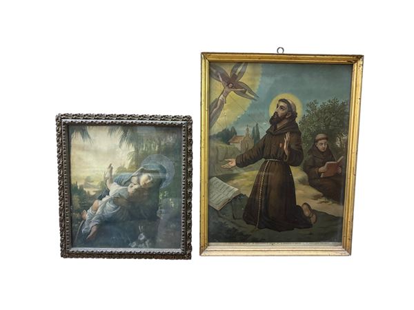Set di due stampe  (XX secolo)  - Asta Brocantage - Summer Edition  - DAMS Casa d'Aste