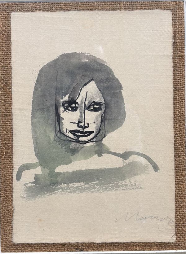 Mino Maccari - Ritratto femminile