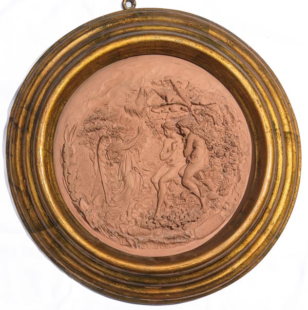 Jean - Baptiste Carpeaux - Bassorilievo raffigurante "La cacciata dal Paradiso"