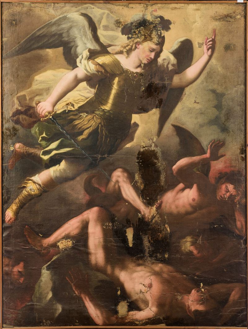 San Michele Arcangelo che scaccia gli angeli ribelli