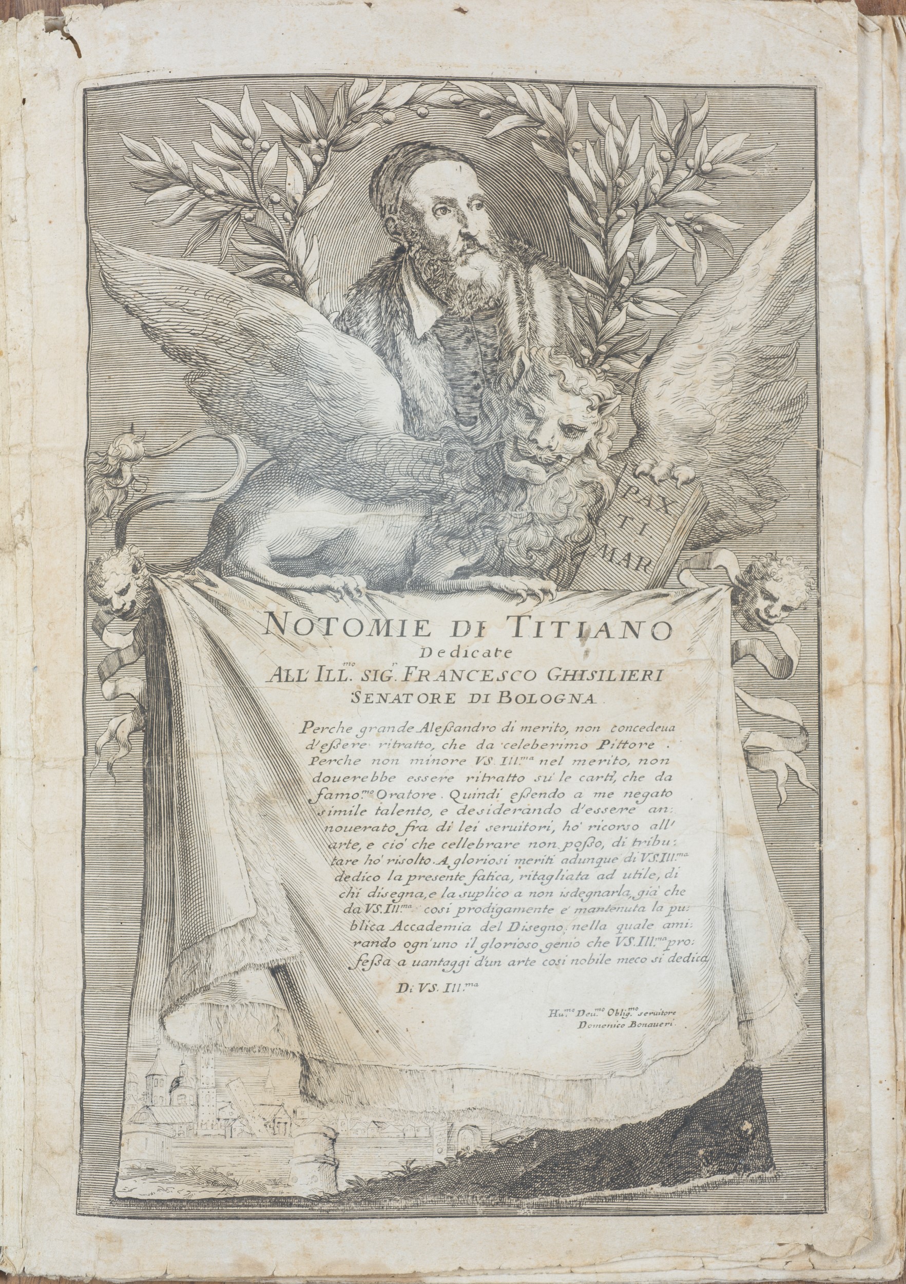 Notomie di Titiano dedicate all'Ill.mo sig. Francesco Ghislieri