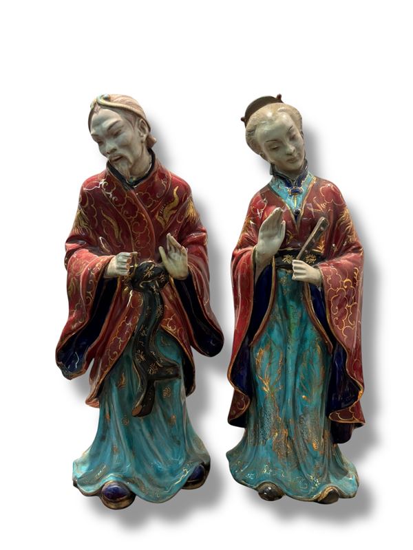 Coppia di sculture