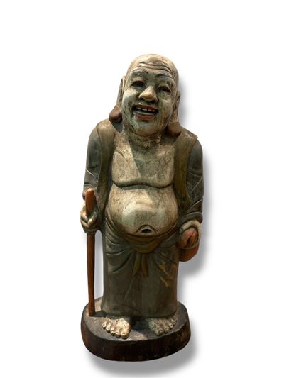 Scultura Raffigurante Buddha Sorridente