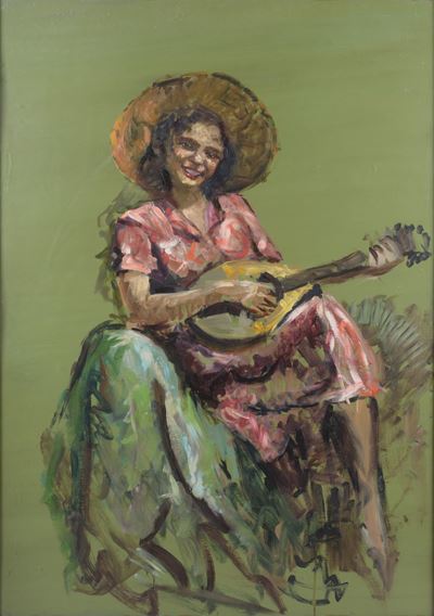 Suonatrice di Mandolino